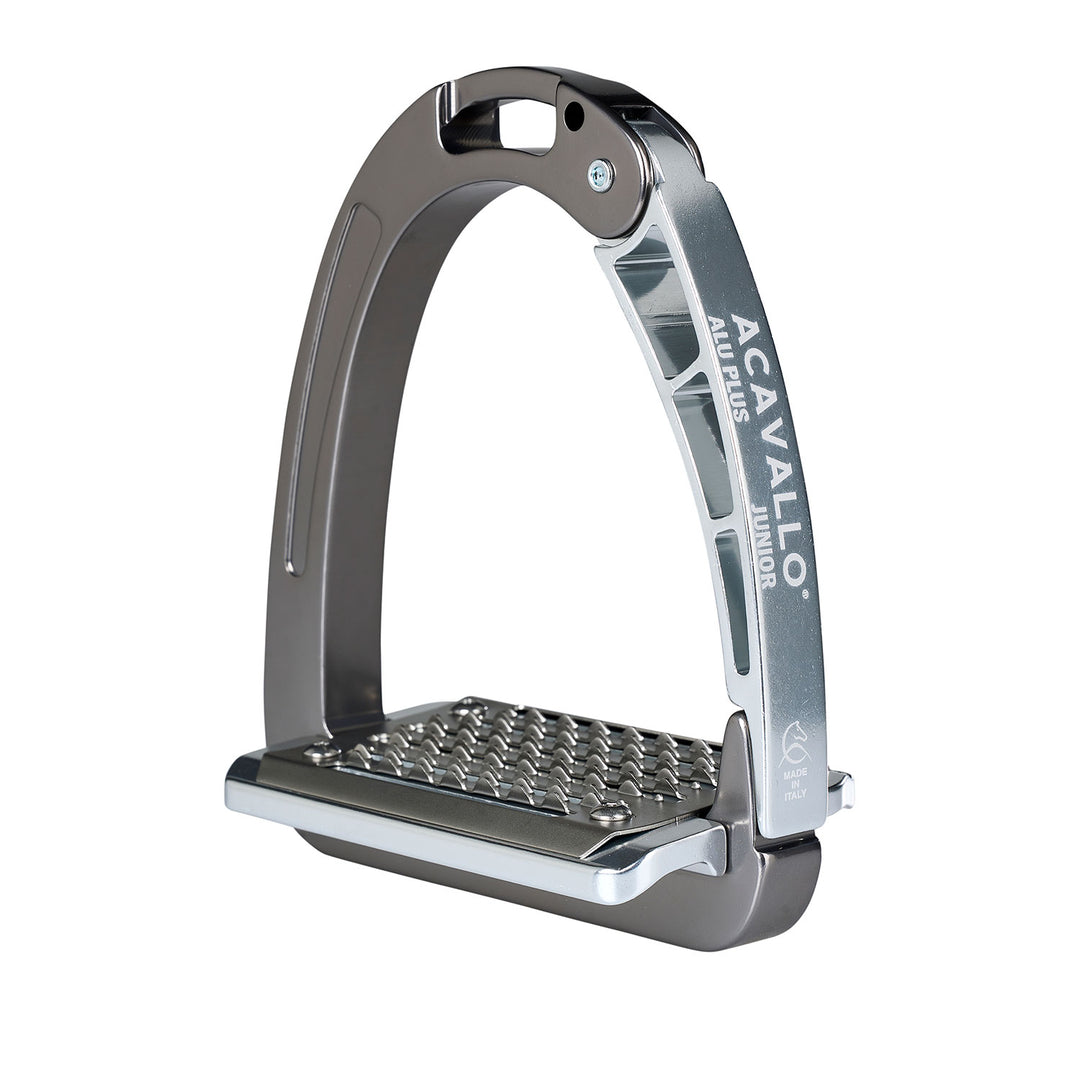 Acavallo Arena Aluplus Junior Stirrups - Titanium