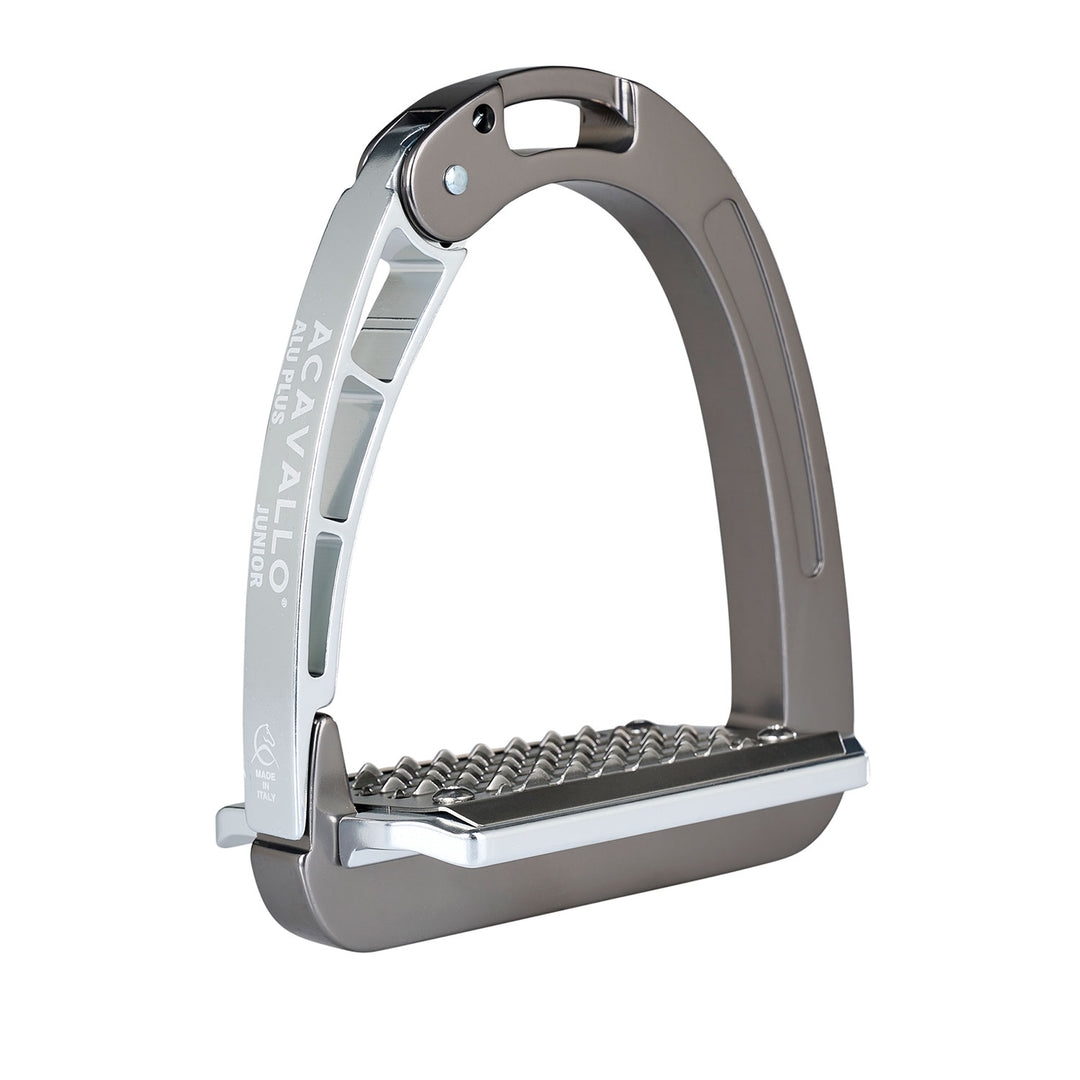 Acavallo Arena Aluplus Junior Stirrups - Titanium