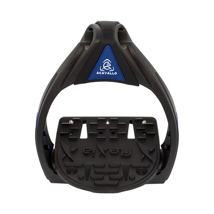Acavallo Flexia Stirrups - Black/Royal