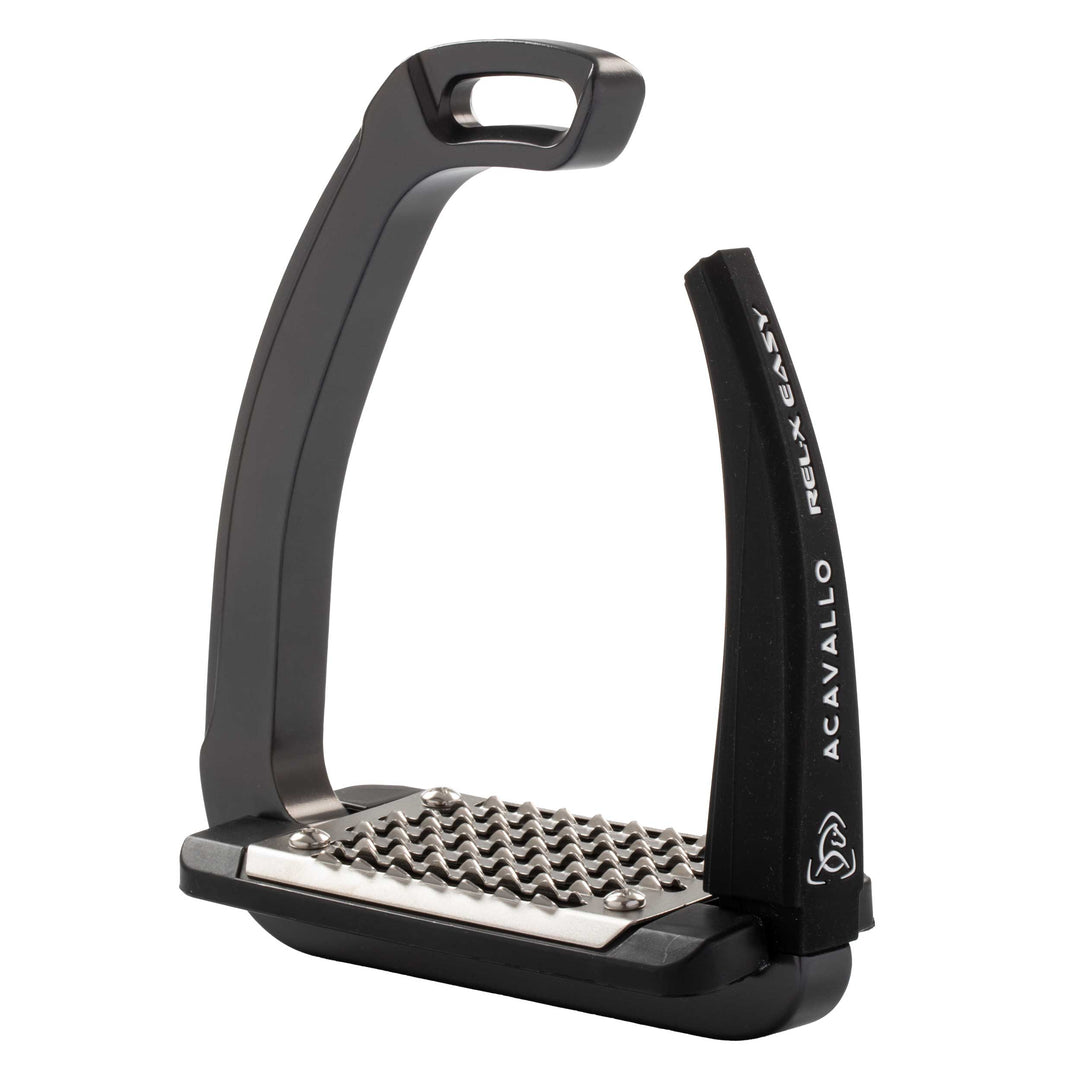 Acavallo Rel-X Easy Stirrups - Charcoal