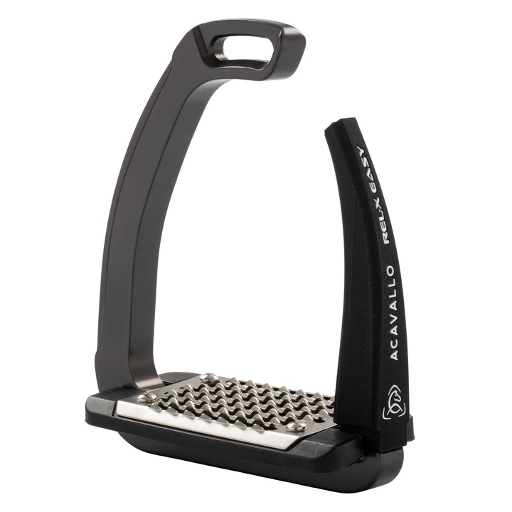 Acavallo Rel-X Easy Stirrups - Charcoal
