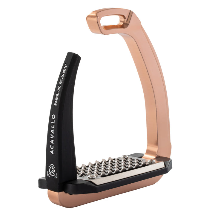 Acavallo Rel-X Easy Stirrups - Rose Gold