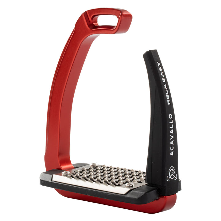 Acavallo Rel-X Easy Stirrups - Red