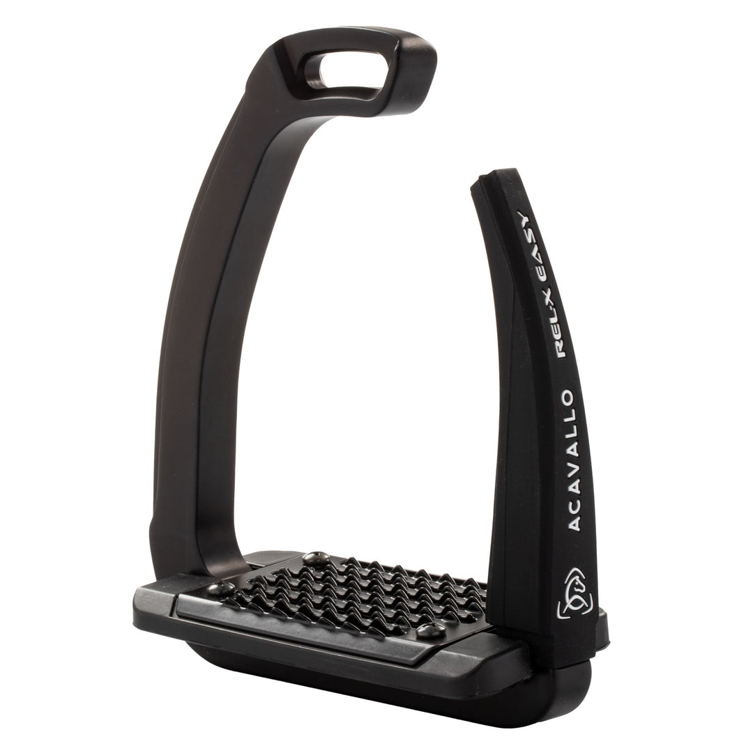 Acavallo Rel-X Easy Stirrups - Total Black