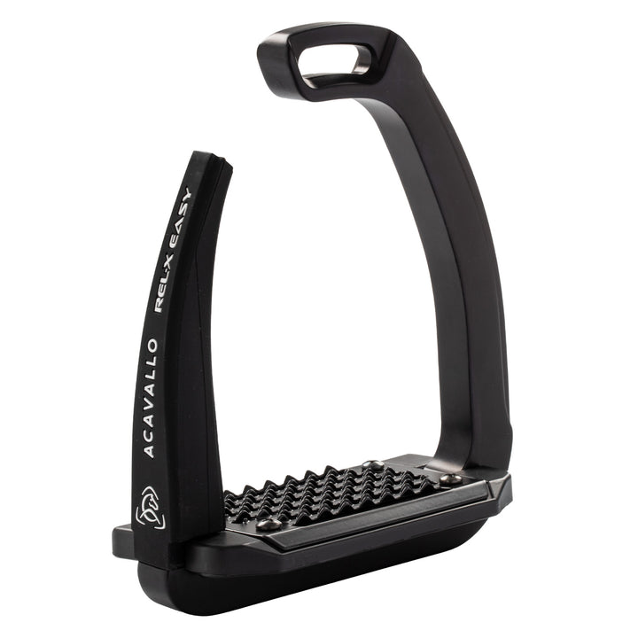 Acavallo Rel-X Easy Stirrups - Total Black