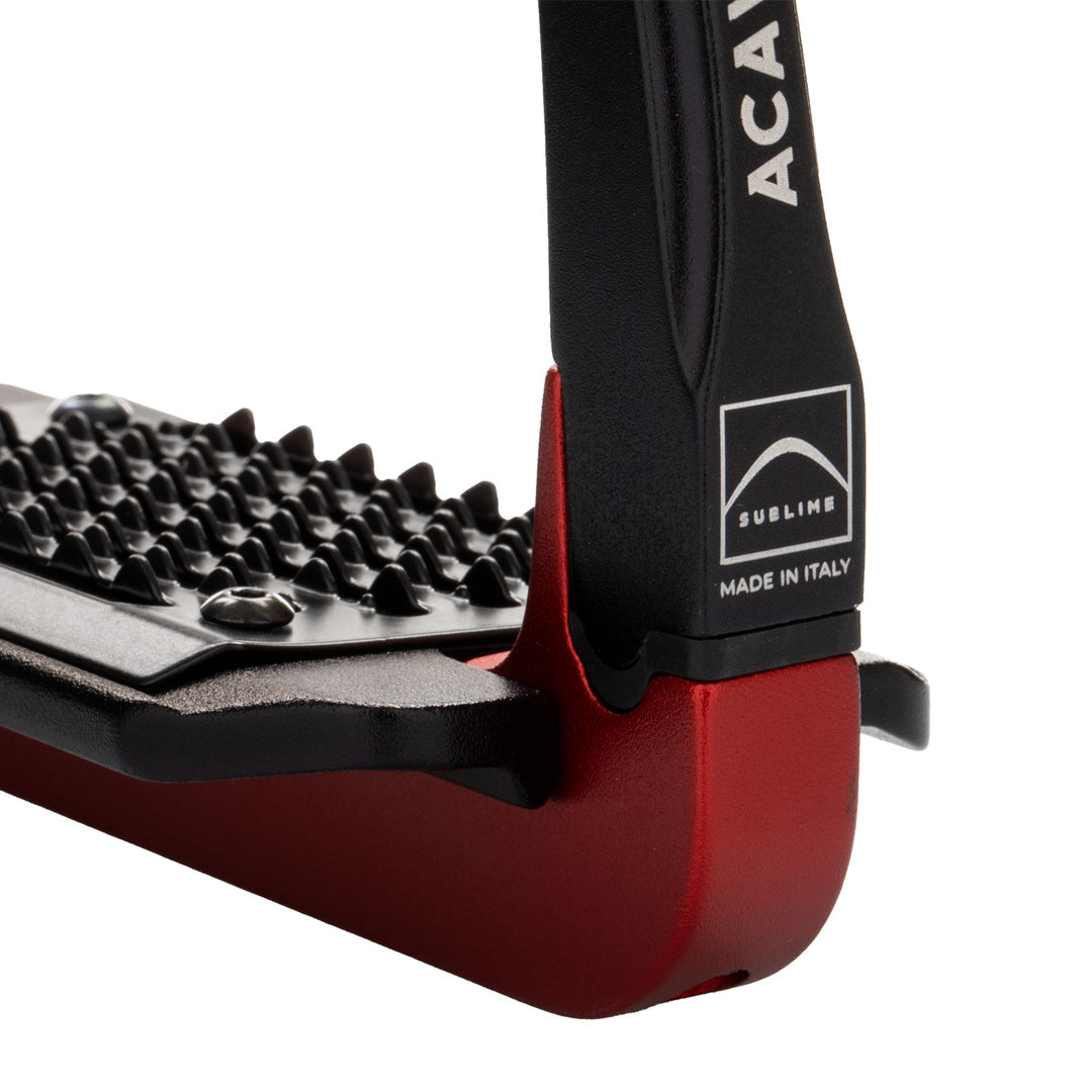 Acavallo Rel-X 180 Stirrups - Crimson Red