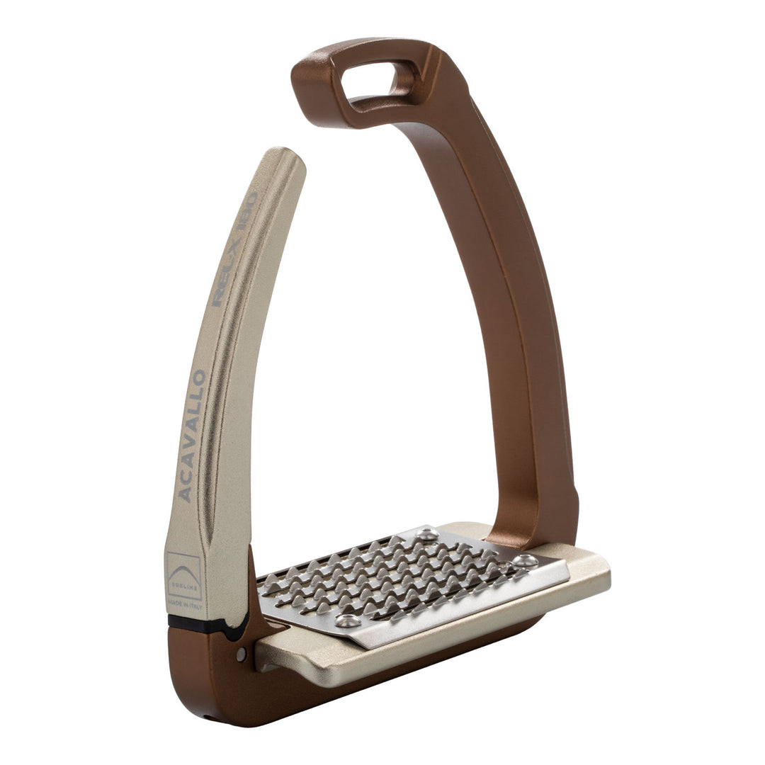 Acavallo Rel-X 180 Stirrups - Golden Brown