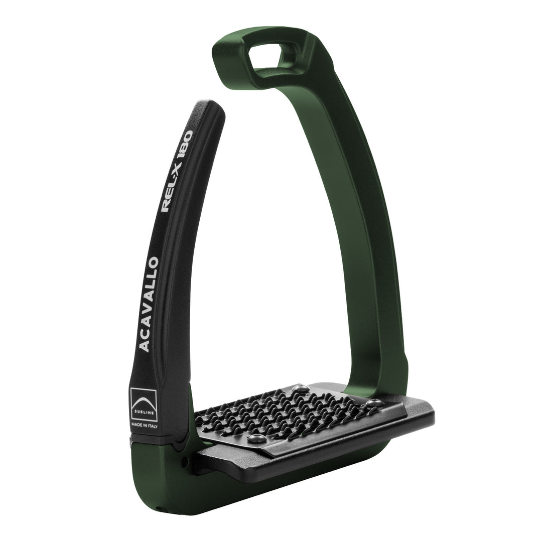Acavallo Rel-X 180 Stirrups - Hunter Green