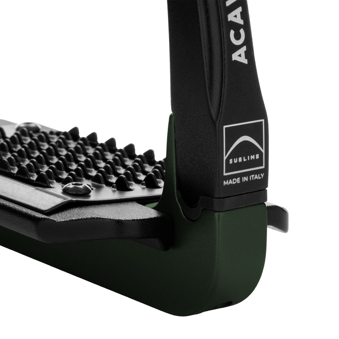 Acavallo Rel-X 180 Stirrups - Hunter Green