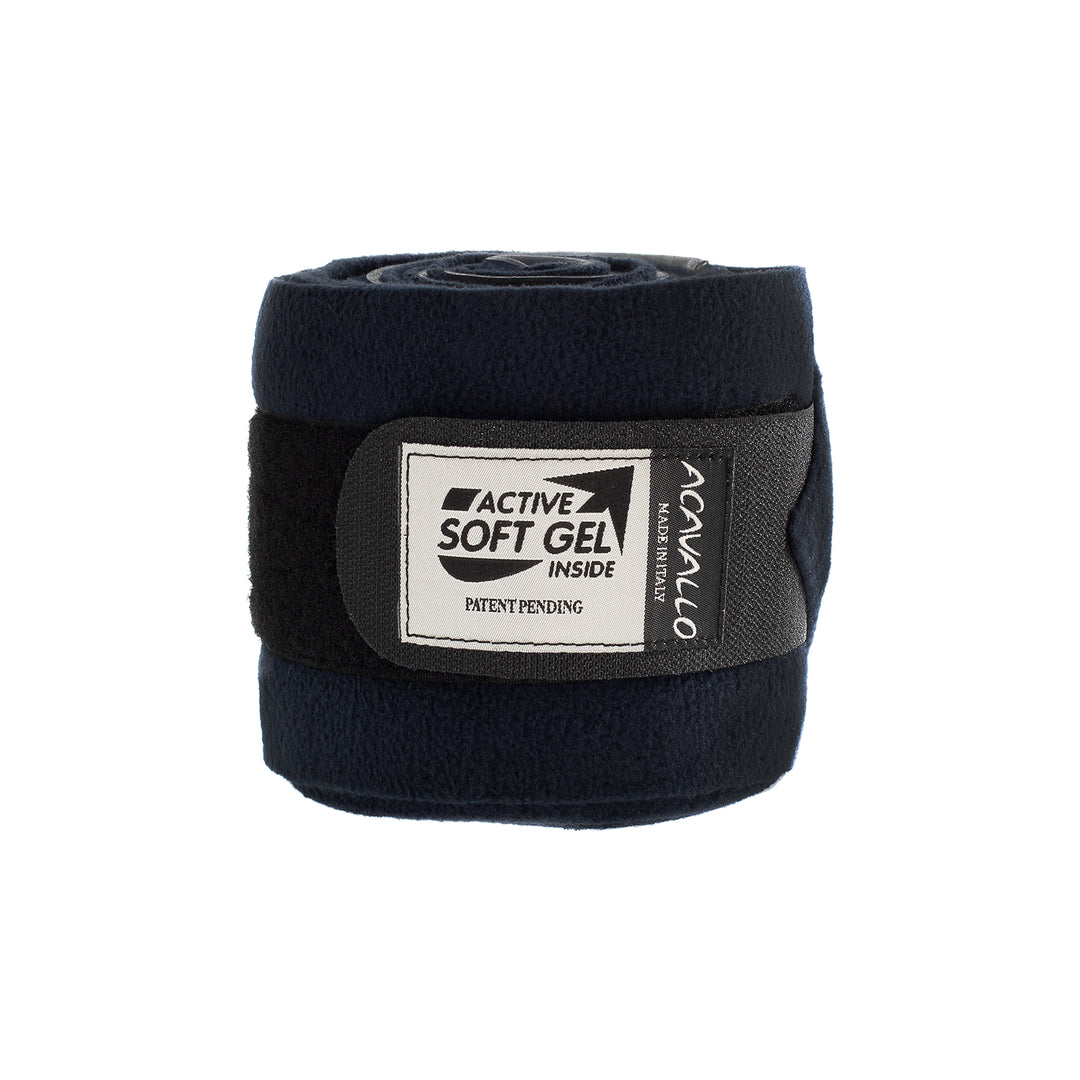 Acavallo Gel and Fleece Bandages - Blue
