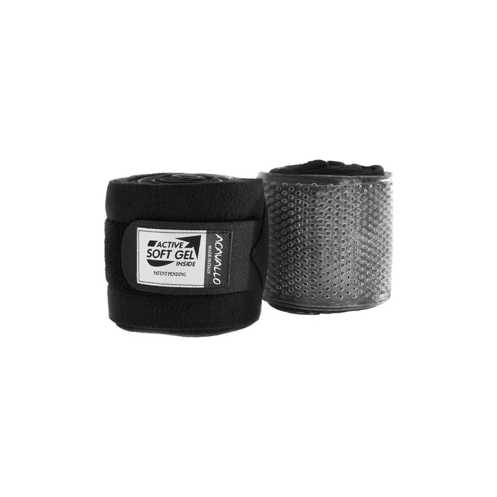 Acavallo Gel and Fleece Bandages - Black