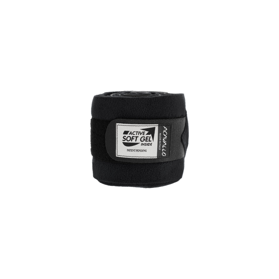 Acavallo Gel and Fleece Bandages - Black
