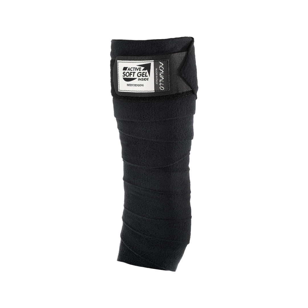 Acavallo Gel and Fleece Bandages - Black