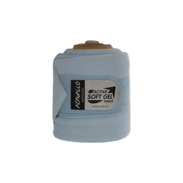 Acavallo Gel and Fleece Bandages - Light Blue