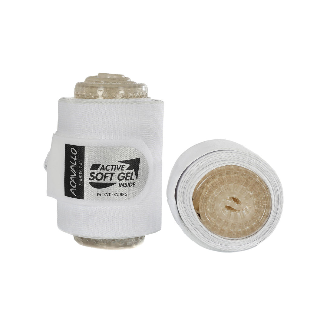 Acavallo Elastic Bandages Classic Gel - White