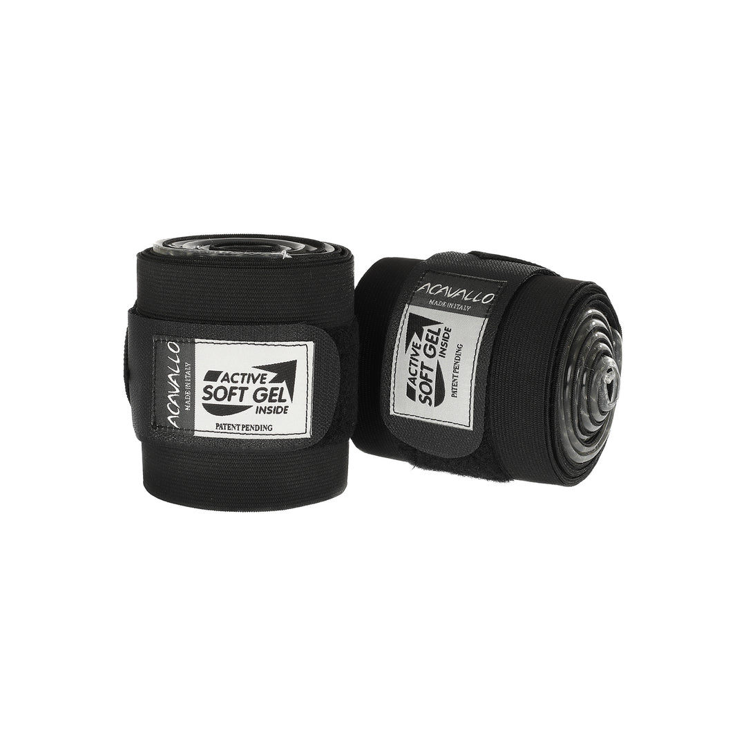 Acavallo Elastic Bandages Classic Gel - Black