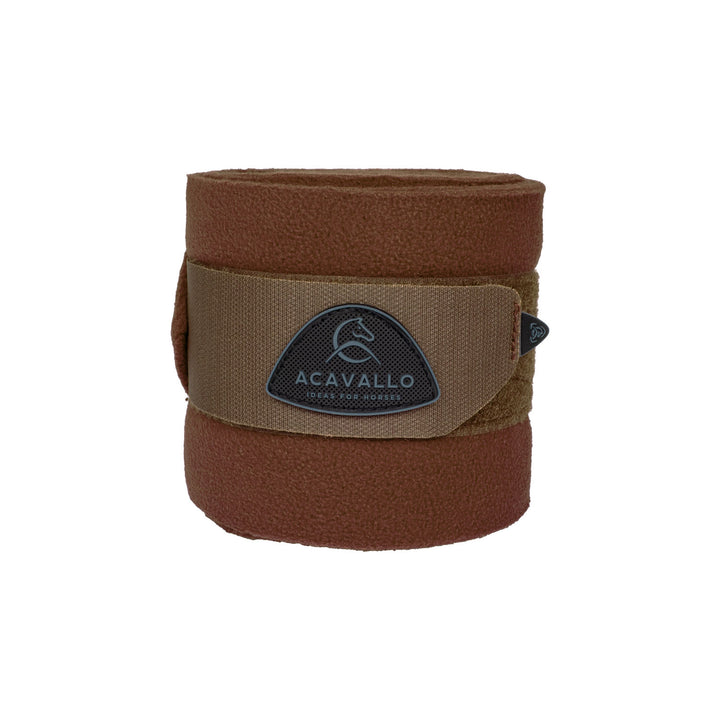 Acavallo Fleece Exercise Bandages - Brown
