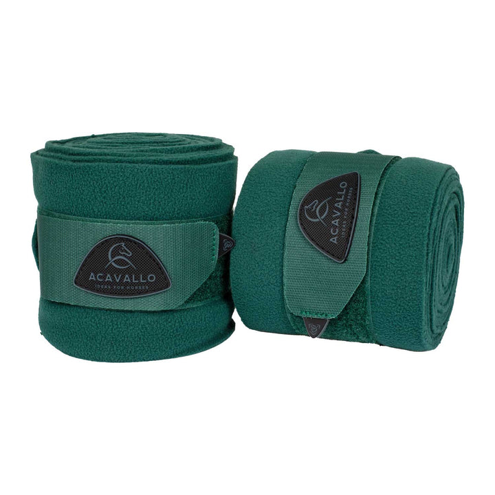 Acavallo Fleece Exercise Bandages - Hunter Green