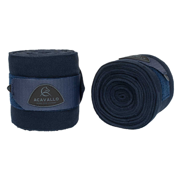 Acavallo Fleece Exercise Bandages - Navy
