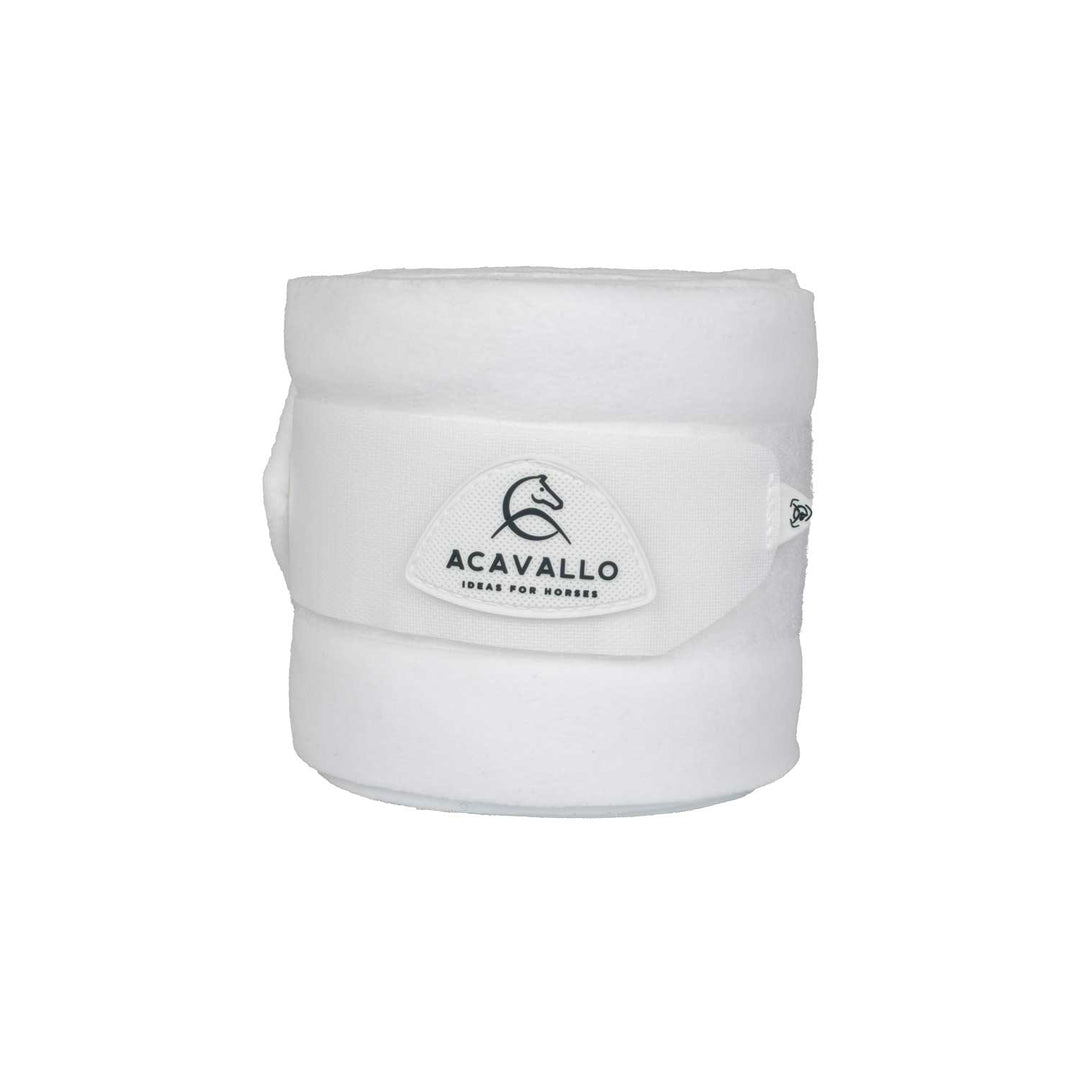 Acavallo Fleece Exercise Bandages - White
