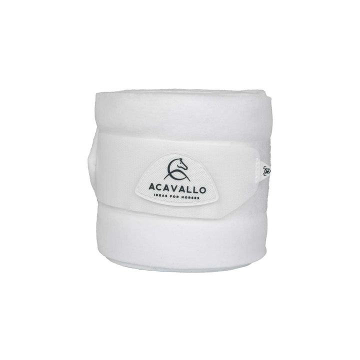 Acavallo Fleece Exercise Bandages - White