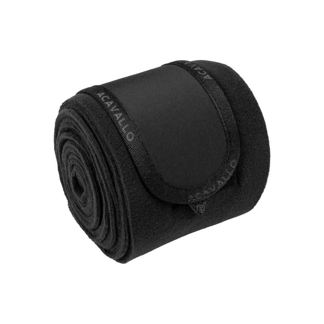 Acavallo Fleece Bandages - Black/Black