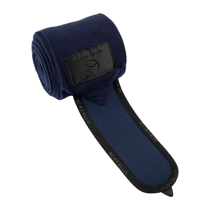 Acavallo Fleece Bandages - Deep Blue/Black