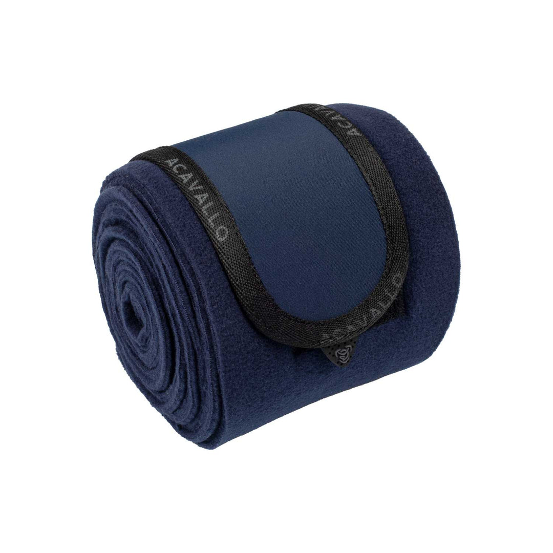 Acavallo Fleece Bandages - Deep Blue/Black