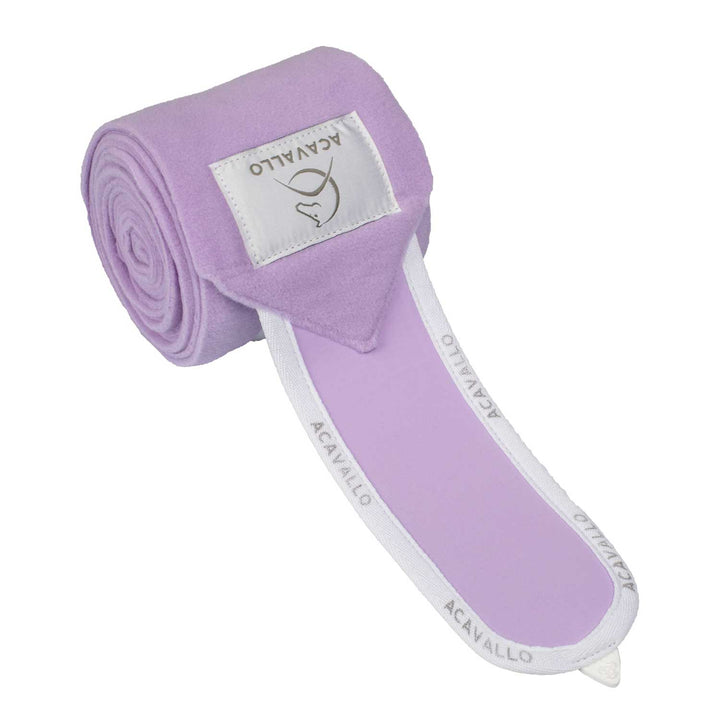 Acavallo Fleece Bandages - Lilla/White