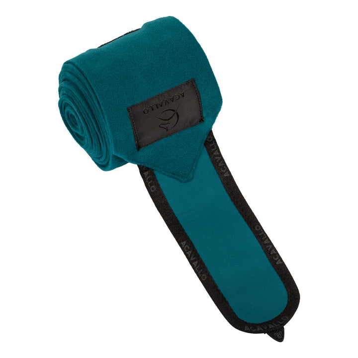 Acavallo Fleece Bandages - Petrol/Black