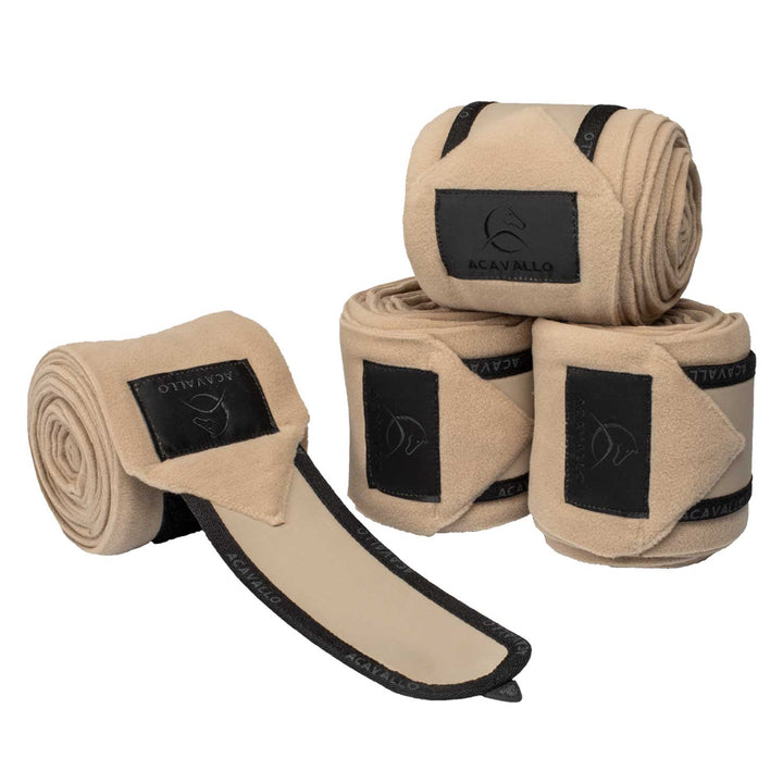 Acavallo Fleece Bandages - Sand/Black