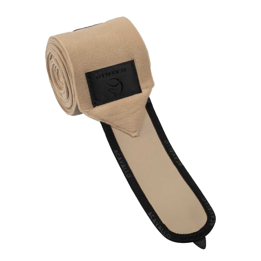 Acavallo Fleece Bandages - Sand/Black