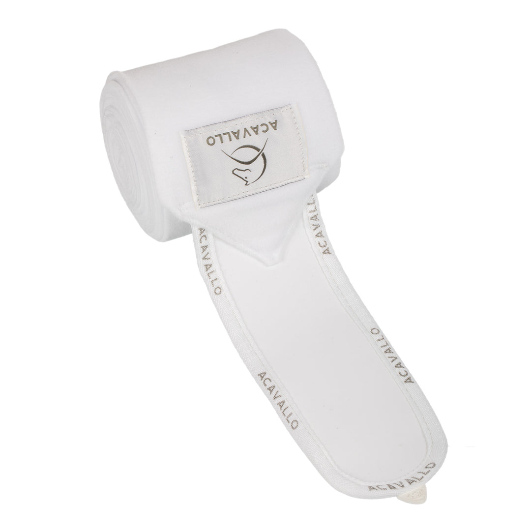 Acavallo Fleece Bandages - White/White