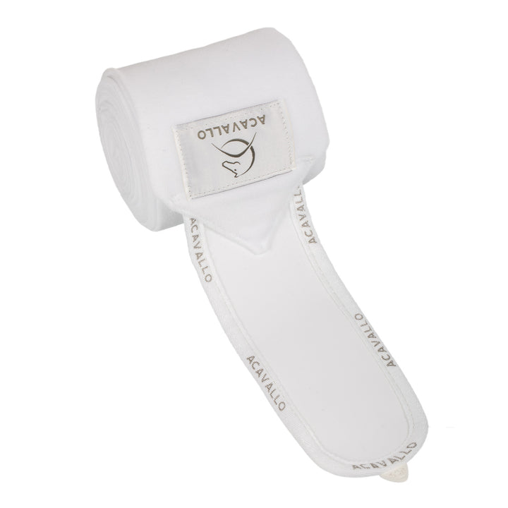 Acavallo Fleece Bandages - White/White