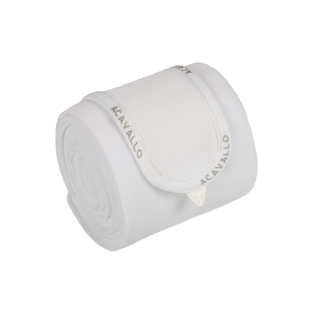 Acavallo Fleece Bandages - White/White