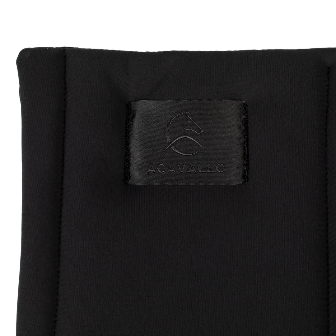 Acavallo Padded Cotton Soft Underbandages - Black/Black