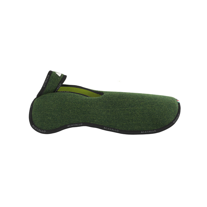 Acavallo Memory Foam Withers Free Double Felt Half Pad - Forest/Green
