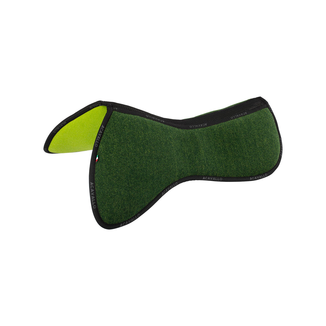 Acavallo Memory Foam Withers Free 3D Spacer Double Felt Half Pad - Forest/Green