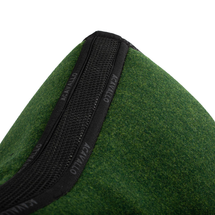 Acavallo Memory Foam Withers Free 3D Spacer Double Felt Half Pad - Forest/Green