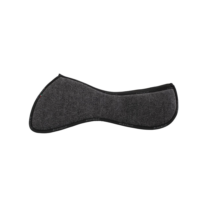 Acavallo Memory Foam Withers Free 3D Spacer Double Felt Half Pad - Charcoal/Grey