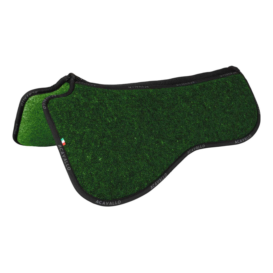 Acavallo Memory Foam 3D Spacer Double Felt Half Pad - Forest/Green
