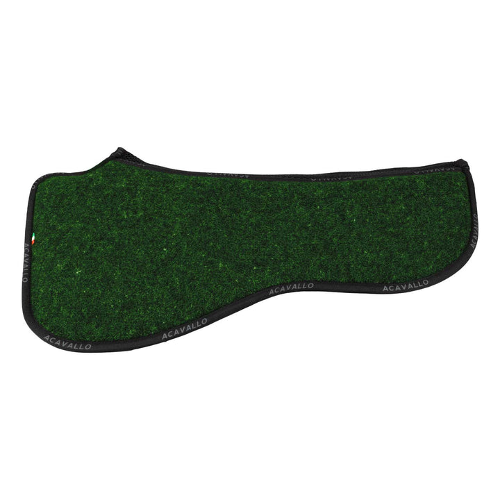 Acavallo Memory Foam 3D Spacer Double Felt Half Pad - Forest/Green
