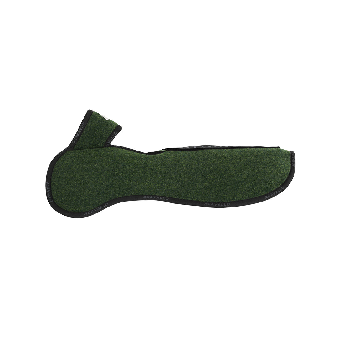 Acavallo Piuma Pad Withers Free Pocket Double Felt Half Pad - Forest/Green