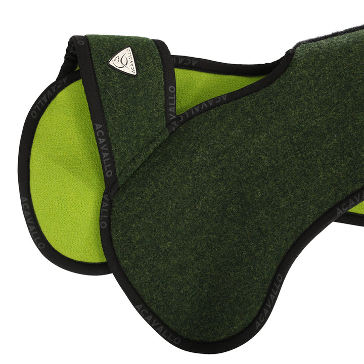 Acavallo Piuma Withers Free Pocket Double Felt Half Pad - Forest/Green