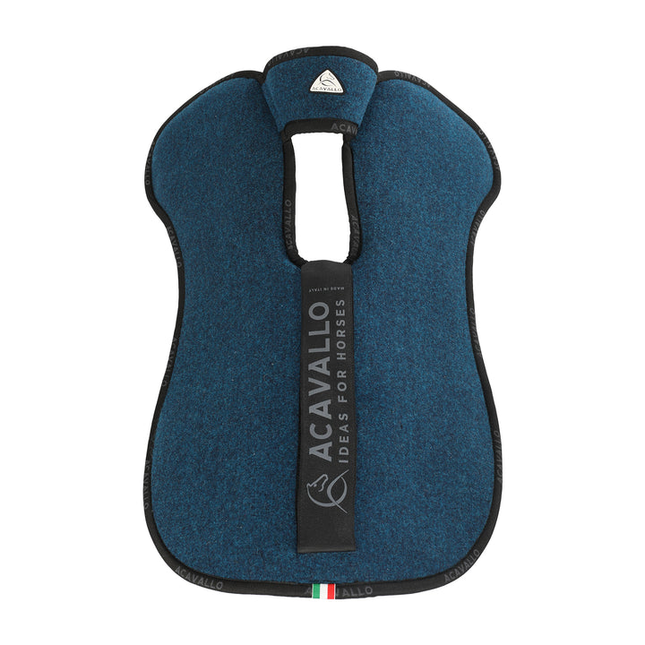 Acavallo Piuma Withers Free Pocket Double Felt Half Pad - Navy/Petrol
