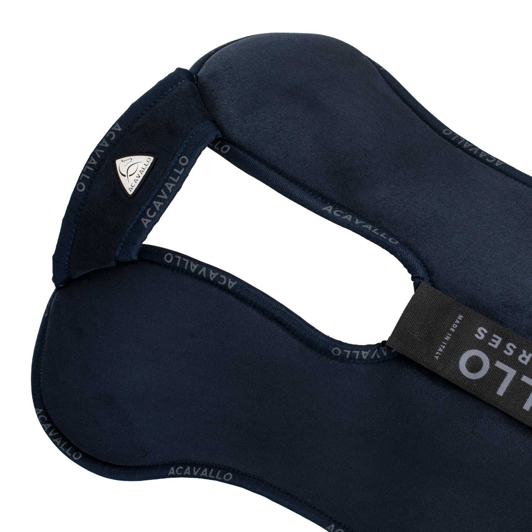 Acavallo Piuma Full Size Withers Free, Pocket Half Pad - Blue / Eco-Wool Natural