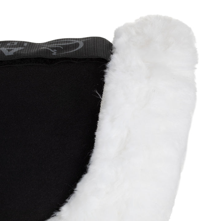 Acavallo Piuma Full Size Withers Free, Pocket Half Pad - Black / Eco-Wool White