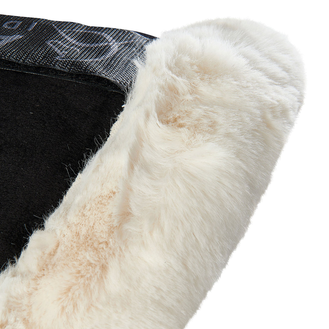 Acavallo Piuma Full Size Withers Free, Pocket Half Pad - Black / Eco-Wool Natural