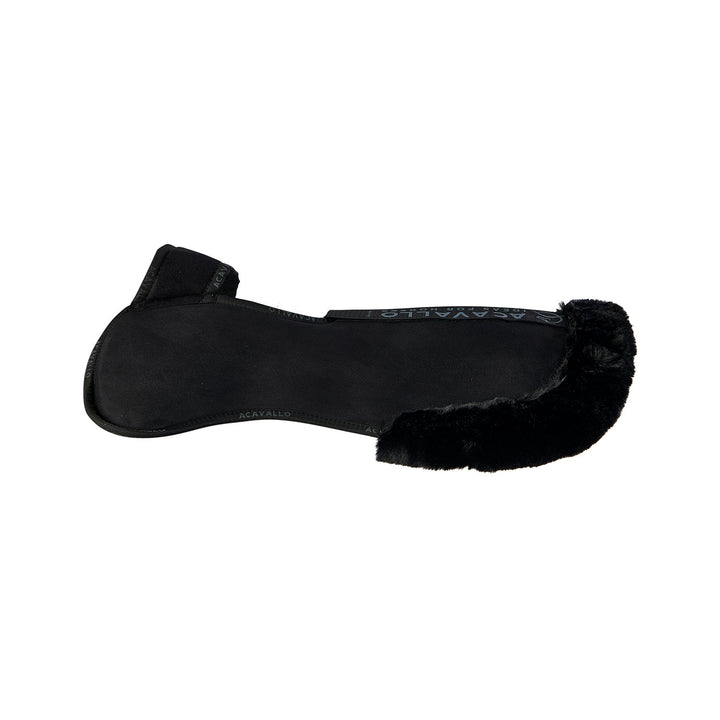 Acavallo Piuma Full Size Withers Free, Pocket Half Pad - Black / Eco-Wool Black