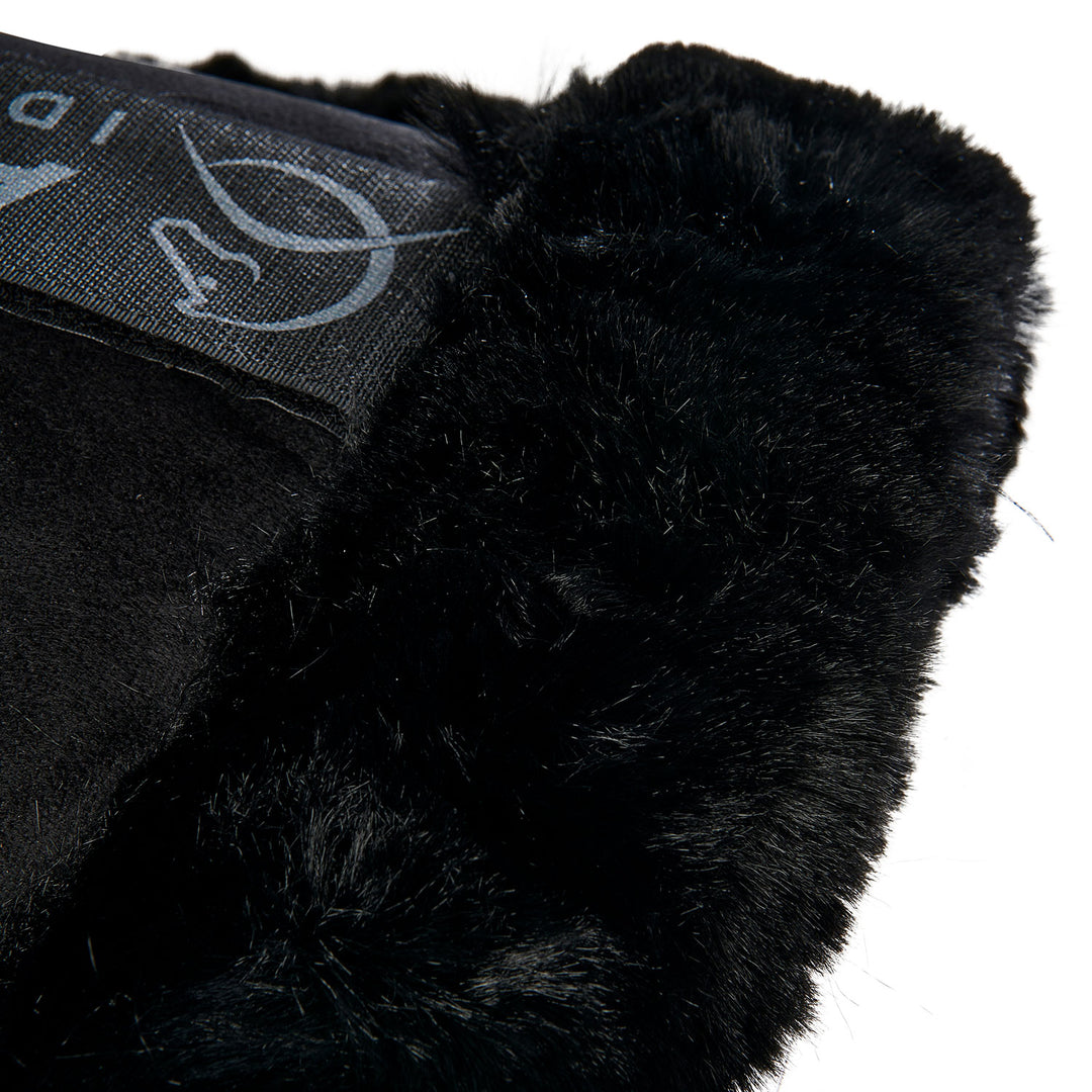 Acavallo Piuma Full Size Withers Free, Pocket Half Pad - Black / Eco-Wool Black